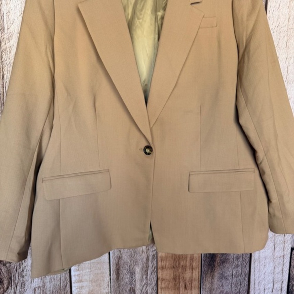 J.Crew Blazer Willa Italian City Wool Blend Work Quiet Luxury Classic Size 18 - Picture 4 of 9